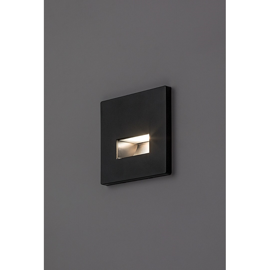 Rabalux - LED-porrasvalaisin LED/1W/230V 3000/4500/6500K musta