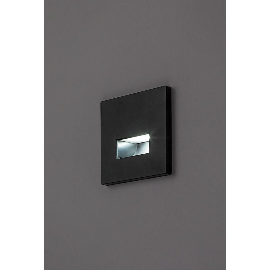 Rabalux - LED-porrasvalaisin LED/1W/230V 3000/4500/6500K musta