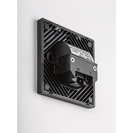 Rabalux - LED-porrasvalaisin liiketunnistimella ja hämäräkytkimellä LED/1W/230V 3000/4500/6500K musta