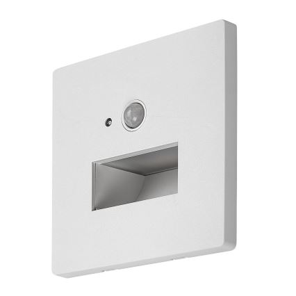 Rabalux - LED porrasvalaisin liiketunnistimella ja hämäräkytkimellä LED/1W/230V 3000/4500/6500K valkoinen