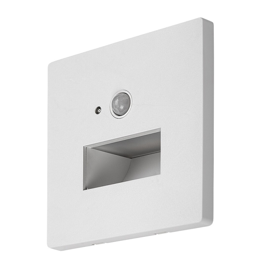 Rabalux - LED porrasvalaisin liiketunnistimella ja hämäräkytkimellä LED/1W/230V 3000/4500/6500K valkoinen