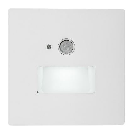 Rabalux - LED porrasvalaisin liiketunnistimella ja hämäräkytkimellä LED/1W/230V 3000/4500/6500K valkoinen