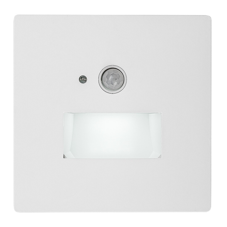 Rabalux - LED porrasvalaisin liiketunnistimella ja hämäräkytkimellä LED/1W/230V 3000/4500/6500K valkoinen