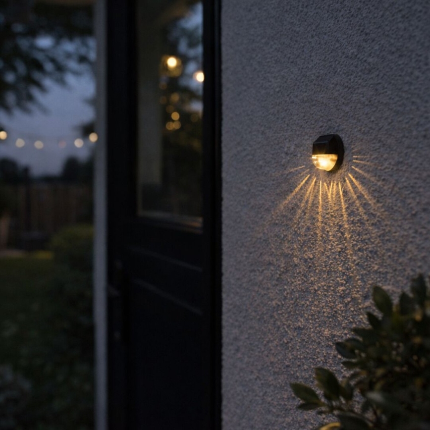 Rabalux - 2 kpl LED-aurinkoseinävalaisinta LED/0,06W/1,2V 300 mAh IP44