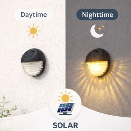 Rabalux - 2 kpl LED-aurinkoseinävalaisinta LED/0,06W/1,2V 300 mAh IP44