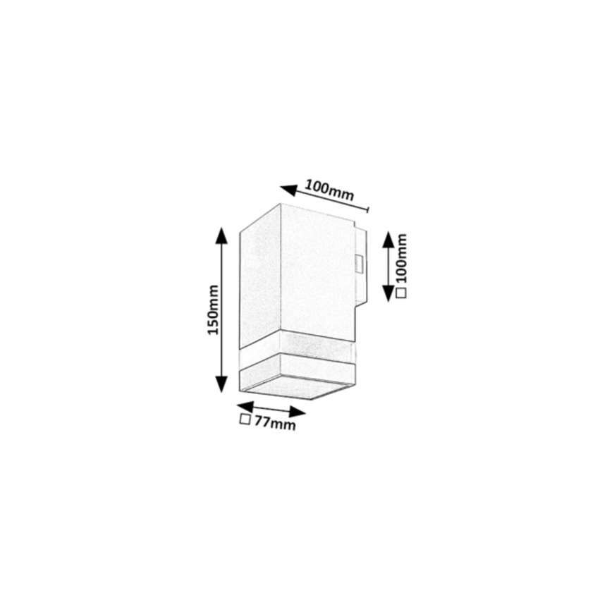 Rabalux - LED-ulkoseinävalaisin LED/9W/230V IP65 antrasiitti