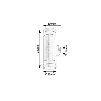 Rabalux - LED-ulkoseinävalaisin LED/16W/230V IP65 ruskea