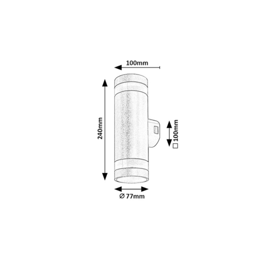 Rabalux - LED-ulkoseinävalaisin LED/16W/230V IP65 ruskea