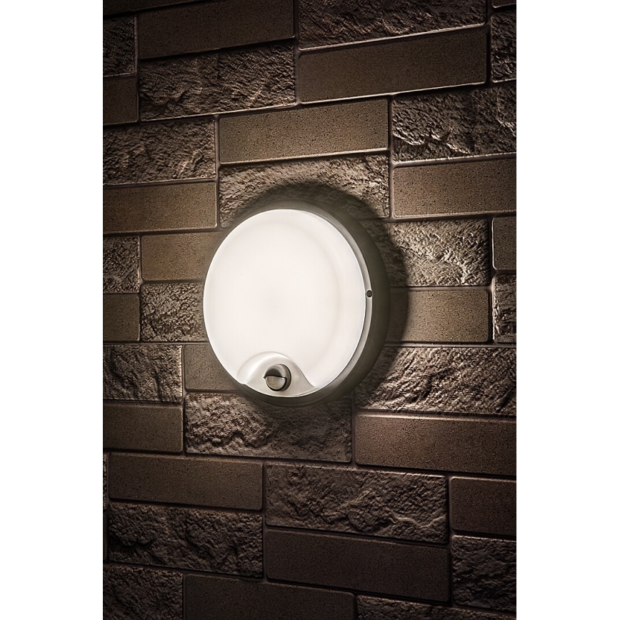 Rabalux - LED-ulkoseinävalaisin tunnistimella LED/18W/230V IP65 musta