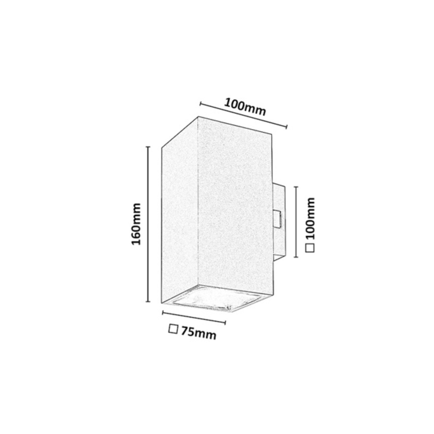 Rabalux - LED ulkoseinävalaisin LED/18W/230V 2700/4000/6500K IP65