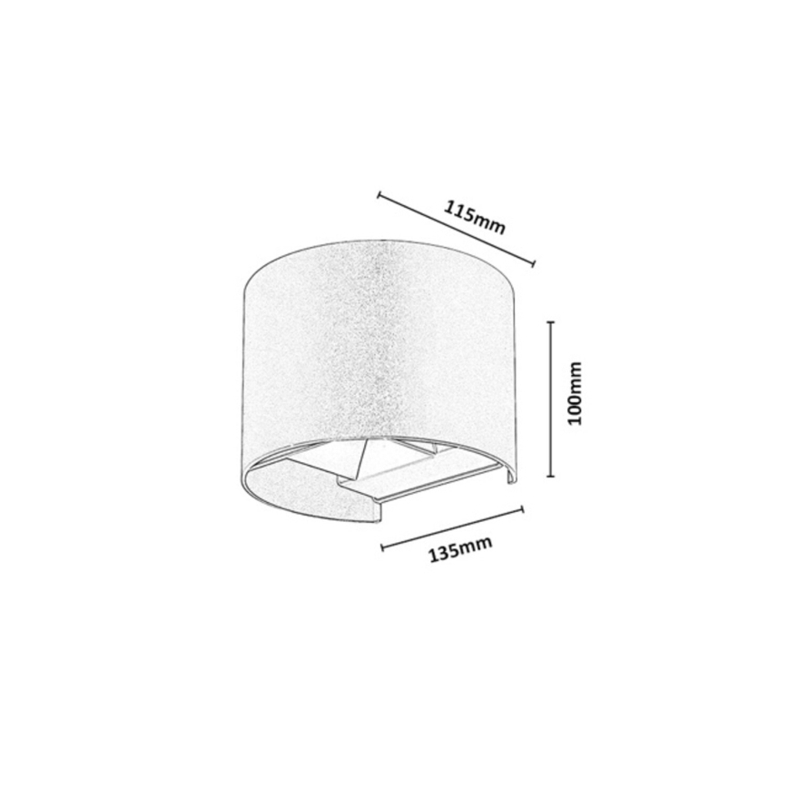 Rabalux - LED Ulkoseinävalaisin LED/5W/230V 2700/4000/6500K IP54 beige