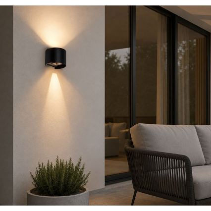 Rabalux - LED ulkoseinävalaisin LED/5W/230V 2700/4000/6500K IP54 musta
