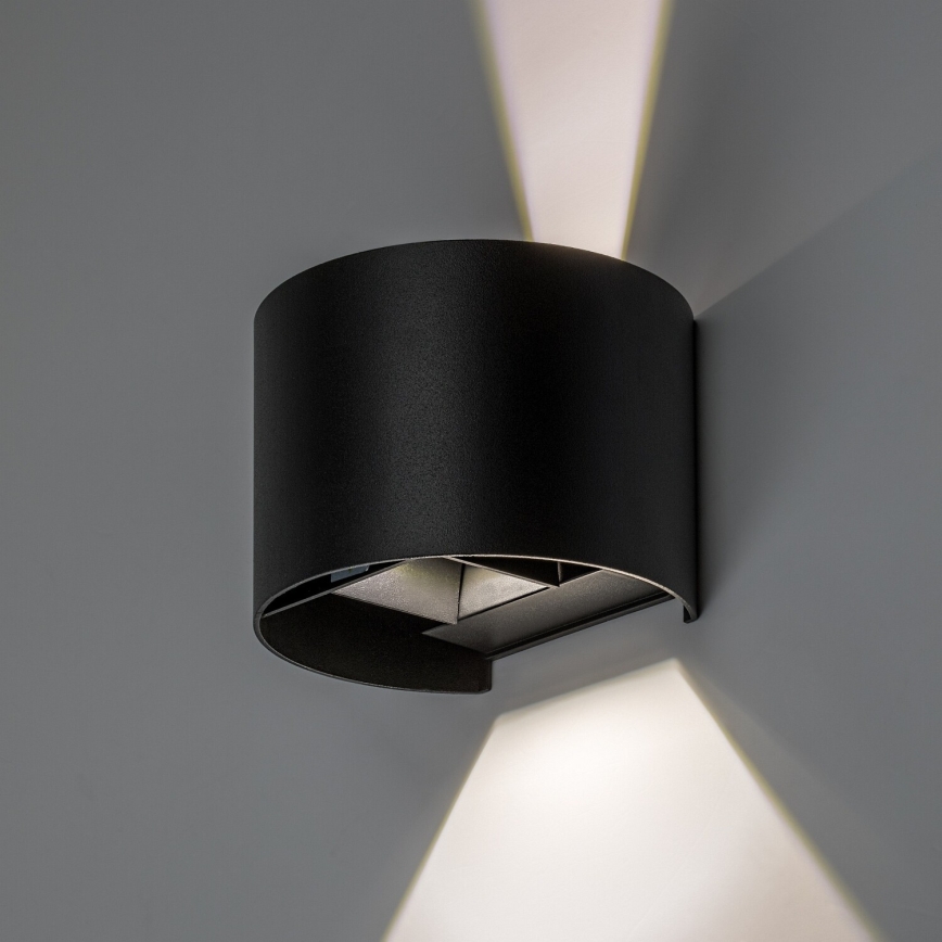 Rabalux - LED ulkoseinävalaisin LED/5W/230V 2700/4000/6500K IP54 musta