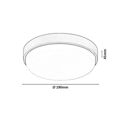Rabalux - LED Ulkokattovalaisin LED/14W/230V IP54 valkoinen