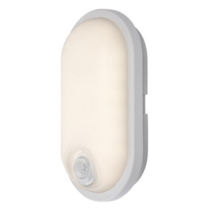 Rabalux - LED-ulkokäyttöön tarkoitettu kattovalaisin liiketunnistimella LED/15W/230V IP65 valkoinen