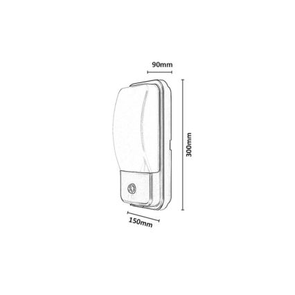 Rabalux - LED-ulkoseinävalaisin liiketunnistimella LED/20W/230V IP65