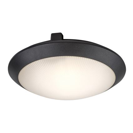 Rabalux - Ulkokattovalaisin liiketunnistimella 1xE27/9W/230V IP65 Ø 30 cm, musta