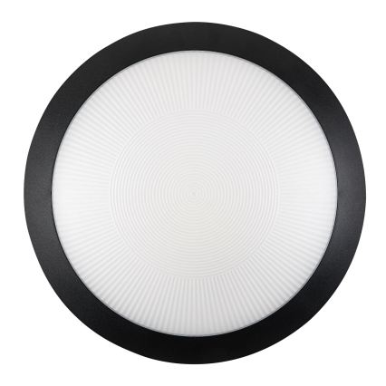 Rabalux - Ulkokattovalaisin liiketunnistimella 1xE27/9W/230V IP65 Ø 30 cm, musta
