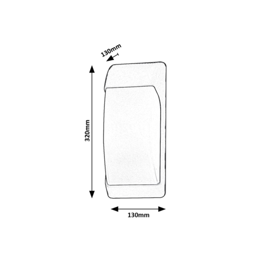 Rabalux - Ulkoseinävalaisin 1xE27/12W/230V IP65