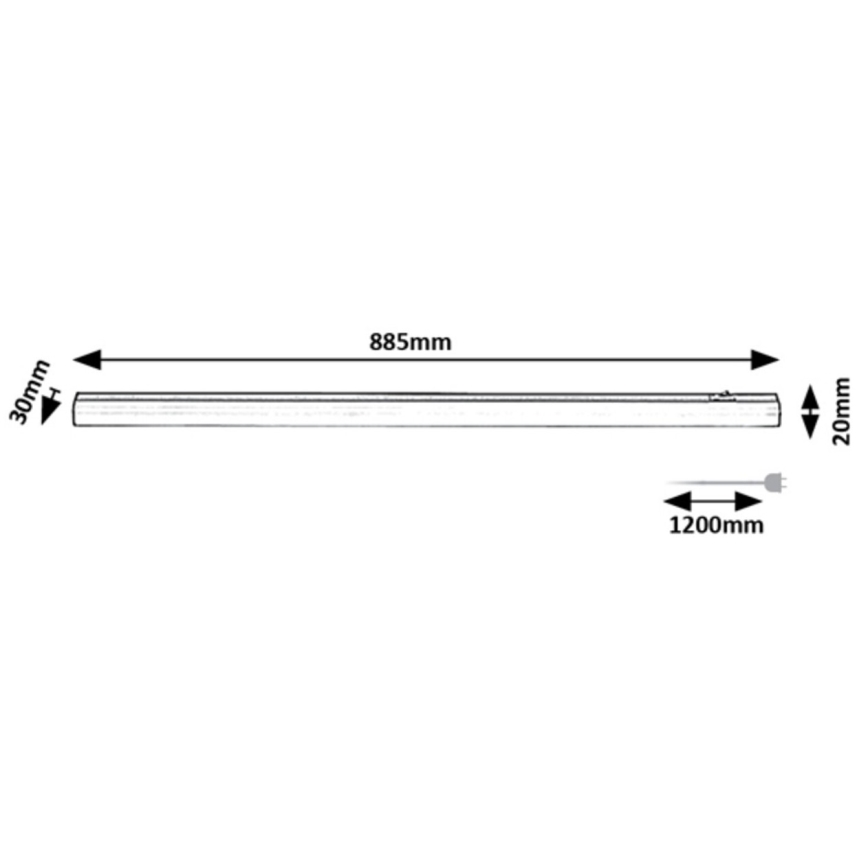 Rabalux - LED-alasvalaisin LED/13W/230V 4000K 88 cm