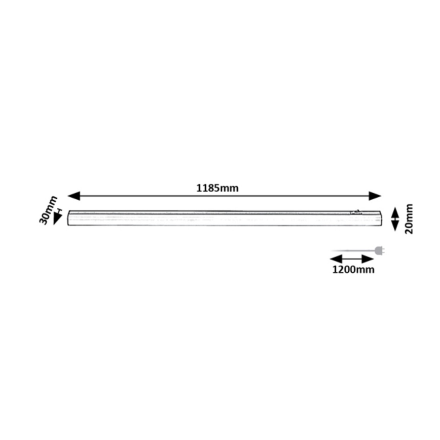 Rabalux - LED-alasvalaisin LED/18W/230V 4000K 118 cm