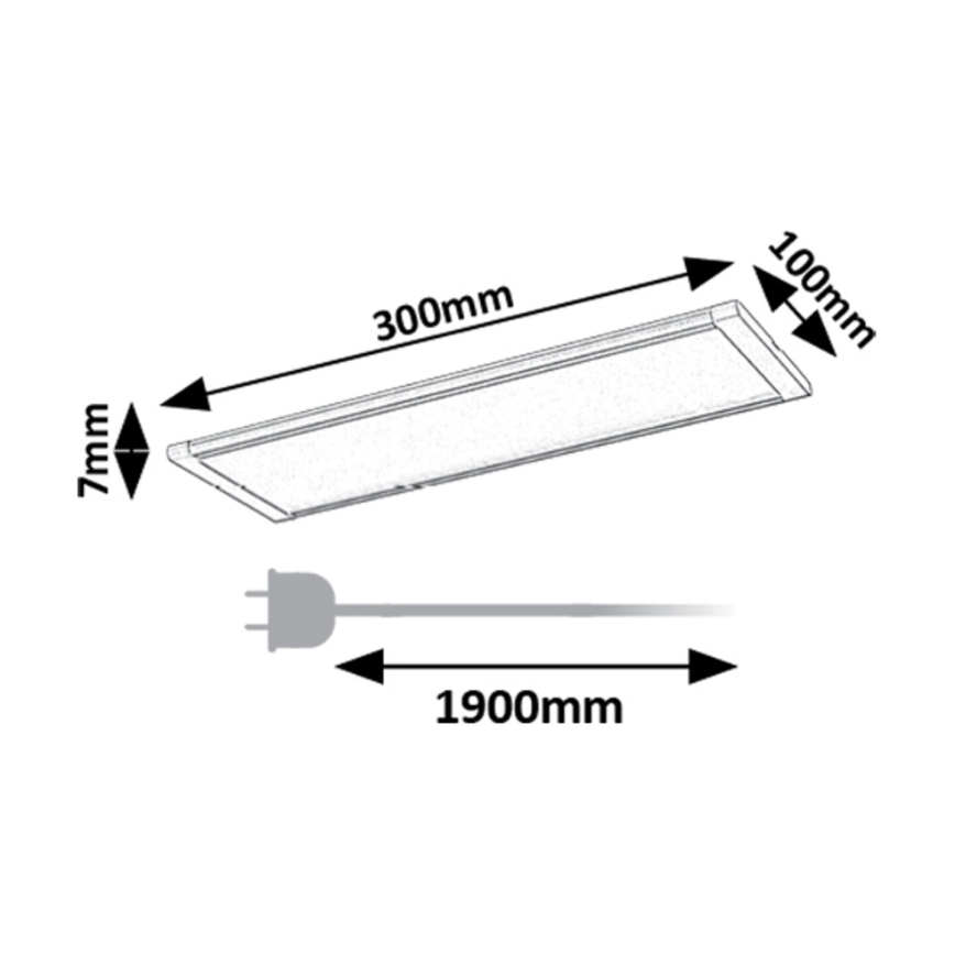 Rabalux - Keittiökaappien alla oleva LED-valo anturilla LED/6W/230V