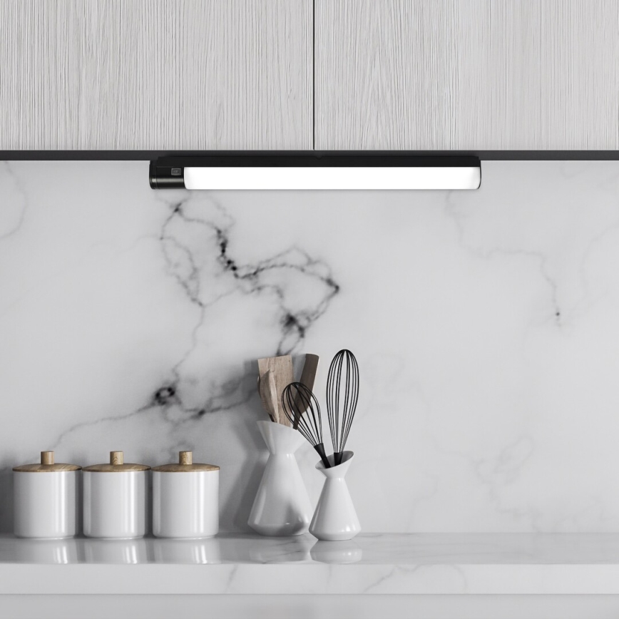 Rabalux - LED-alasvalaisin pistorasialla LED/20W/230V 4000K IP44 musta 87 cm