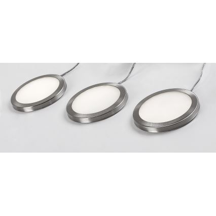 Rabalux - 3 kpl himmennettäviä LED-kaapinvaloja LED/1W/230V 4000K