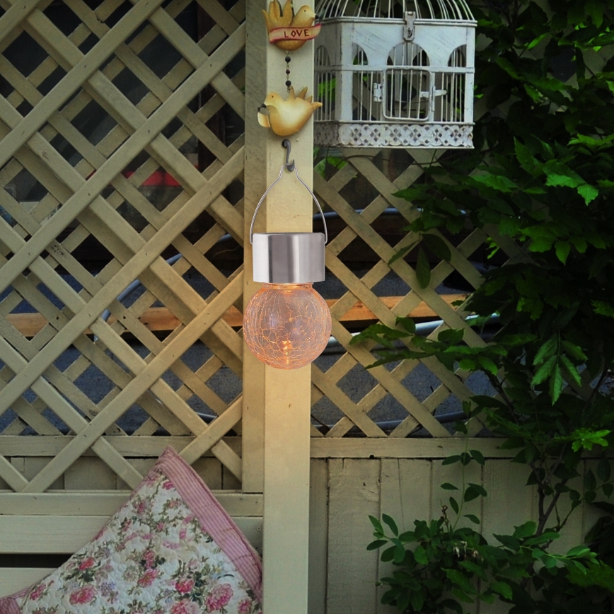 Rabalux - LED RGB Ulkokäyttöön tarkoitettu aurinkokäyttöinen valaisin kytkimellä LED/0,06W 60 mAh IP44