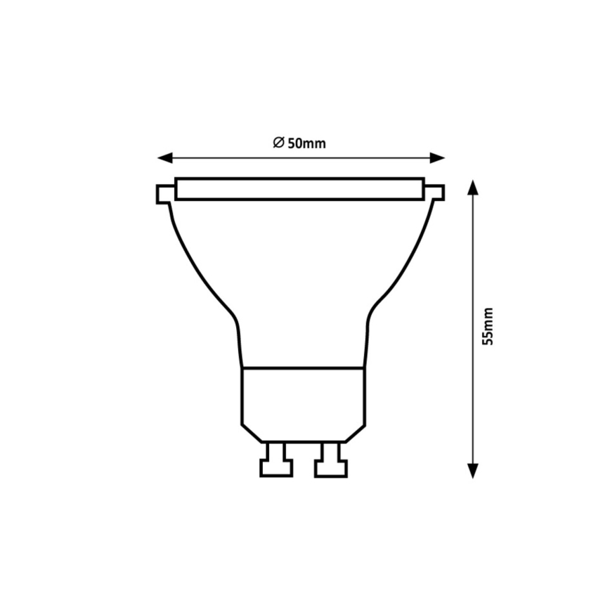 Rabalux - LED-polttimo GU10/5W/230V 3000K Energialuokka A