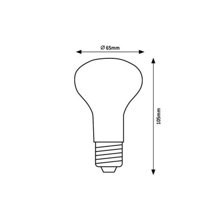 Rabalux - LED-polttimo R63 E27/9W/230V 4000K