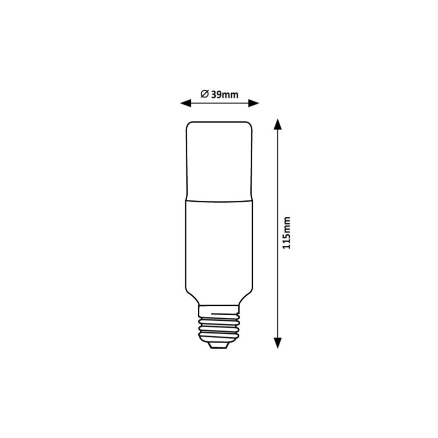 Rabalux - LED-polttimo SMD T39 E27/9W/230V 4000K