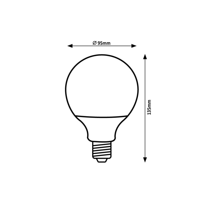 Rabalux - LED-polttimo SMD G95/15W/230V 4000K