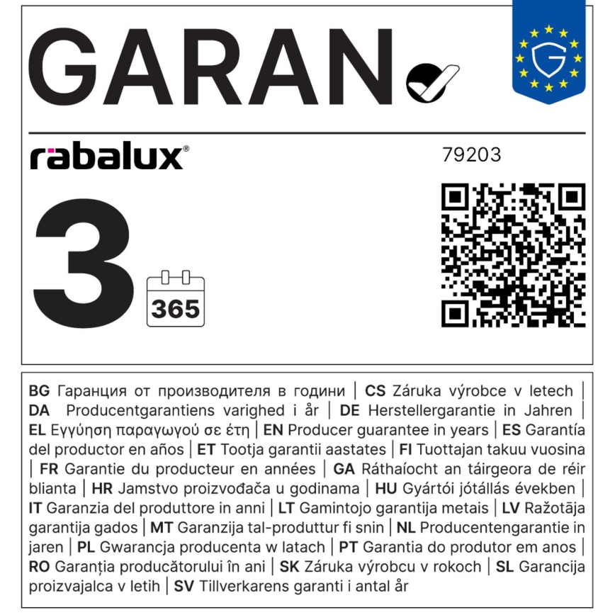 Rabalux - LED-filament-lamppu A70 E27/18W/230V 4000K