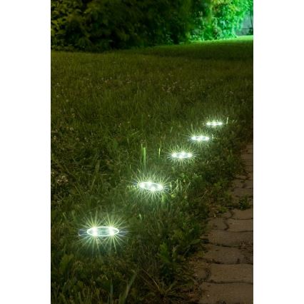 Rabalux - LED Ulkovalaisin aurinkokennolla ja sensorilla LED/0,24W/1xAA 400 mAh musta IP44