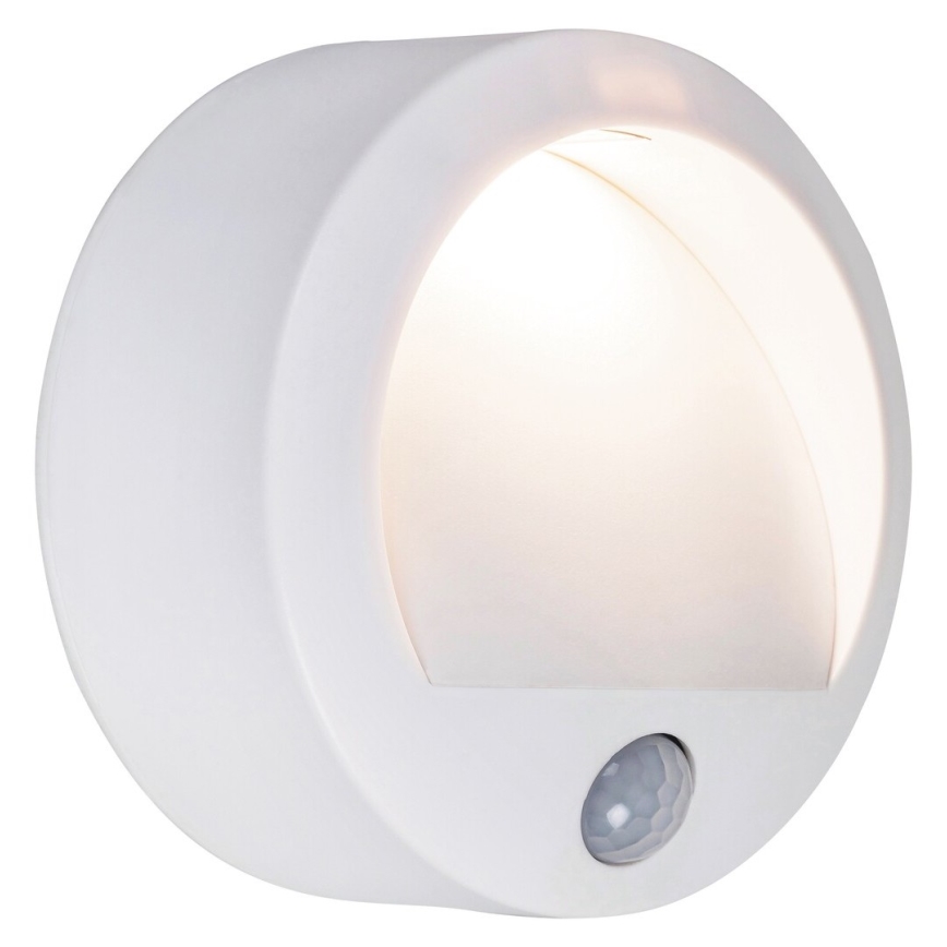Rabalux - LED-ulkoseinävalaisin anturilla LED/1,5W/3xAA valkoinen IP44