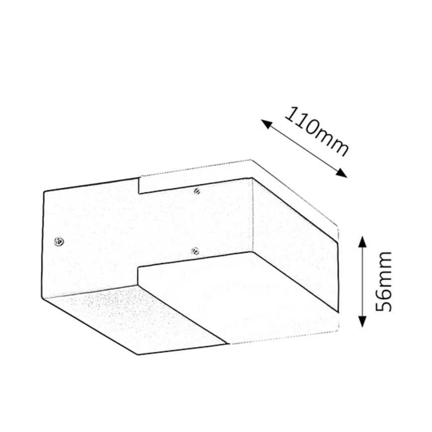 Rabalux 8060 - LED-ulkoseinävalaisin BONA 2xLED/4,5W IP54