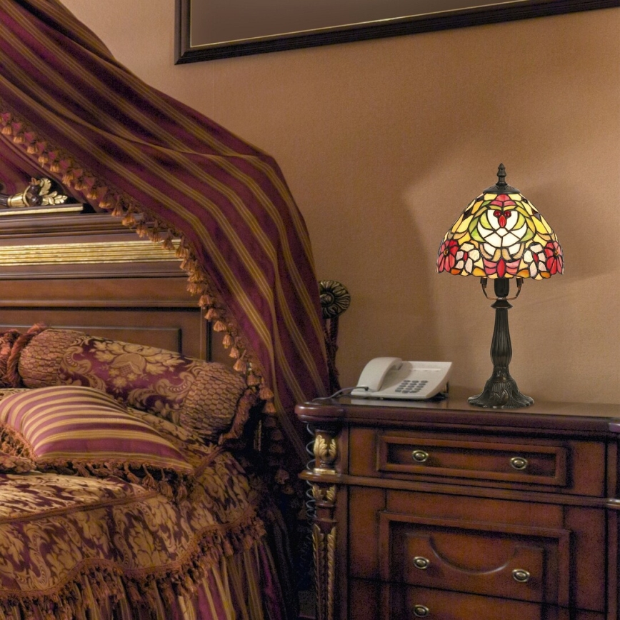 Rabalux - Tiffany pöytävalaisin 1xE14/40W/230V