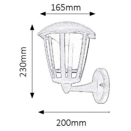 Rabalux - LED-ulkoseinävalaisin LED/8W/230V IP44
