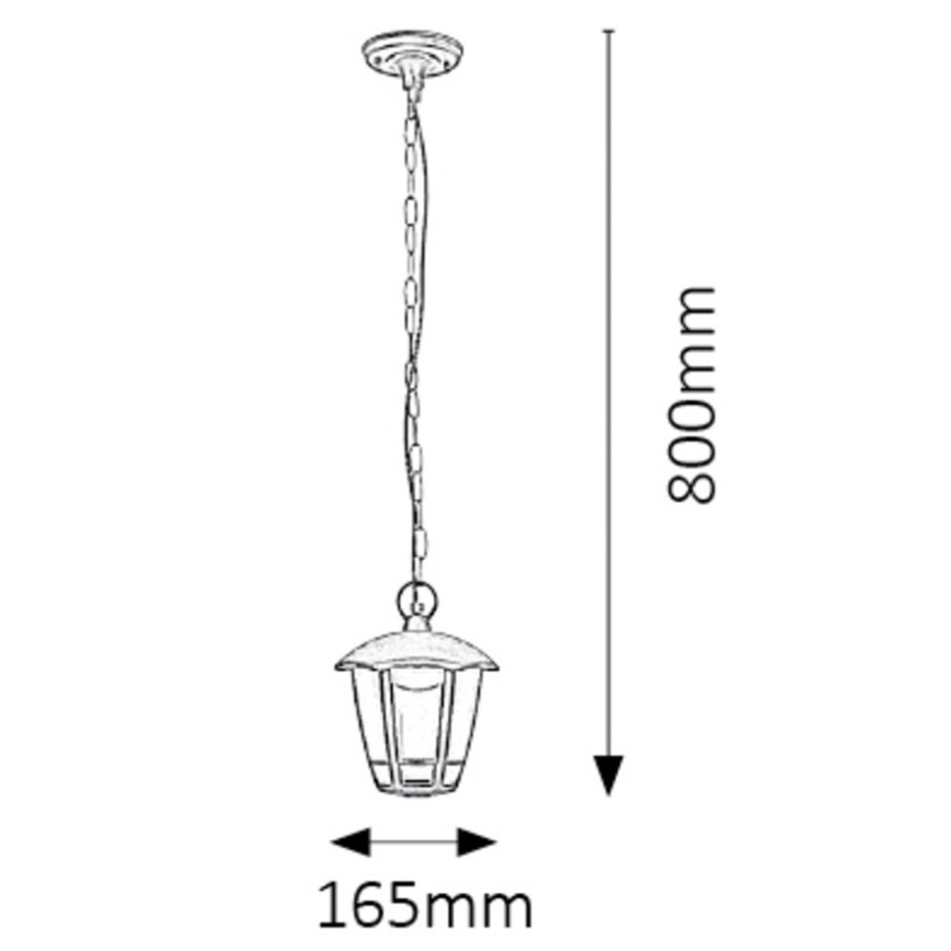 Rabalux - LED-ulkoriippuvalaisin LED/8W/230V IP44