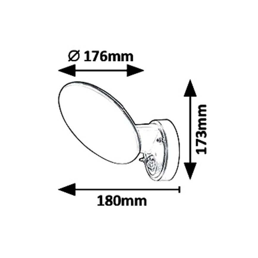 Rabalux - LED Ulkoseinävalaisin anturilla LED/12W/230V IP54