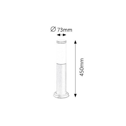 Rabalux - Ulkovalaisin 1xE27/25W/230V IP44