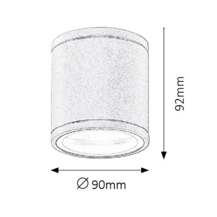 Rabalux - Ulkokattovalo 1xGU10/35W/230V IP54