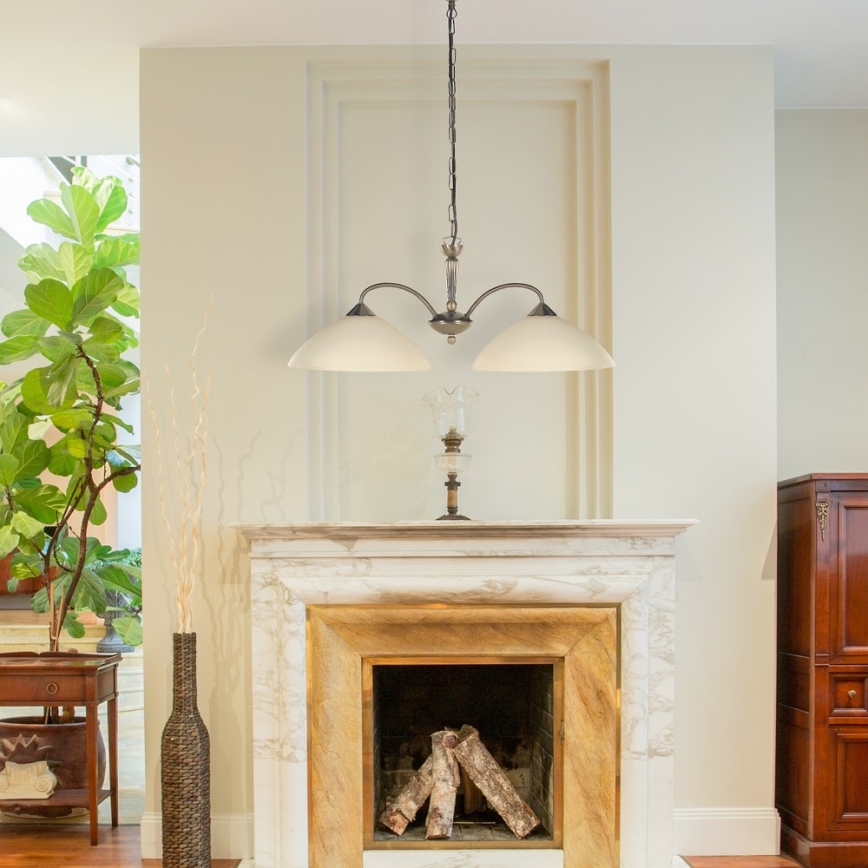 Rabalux - Kattokruunu ketjussa 2xE27/60W/230V