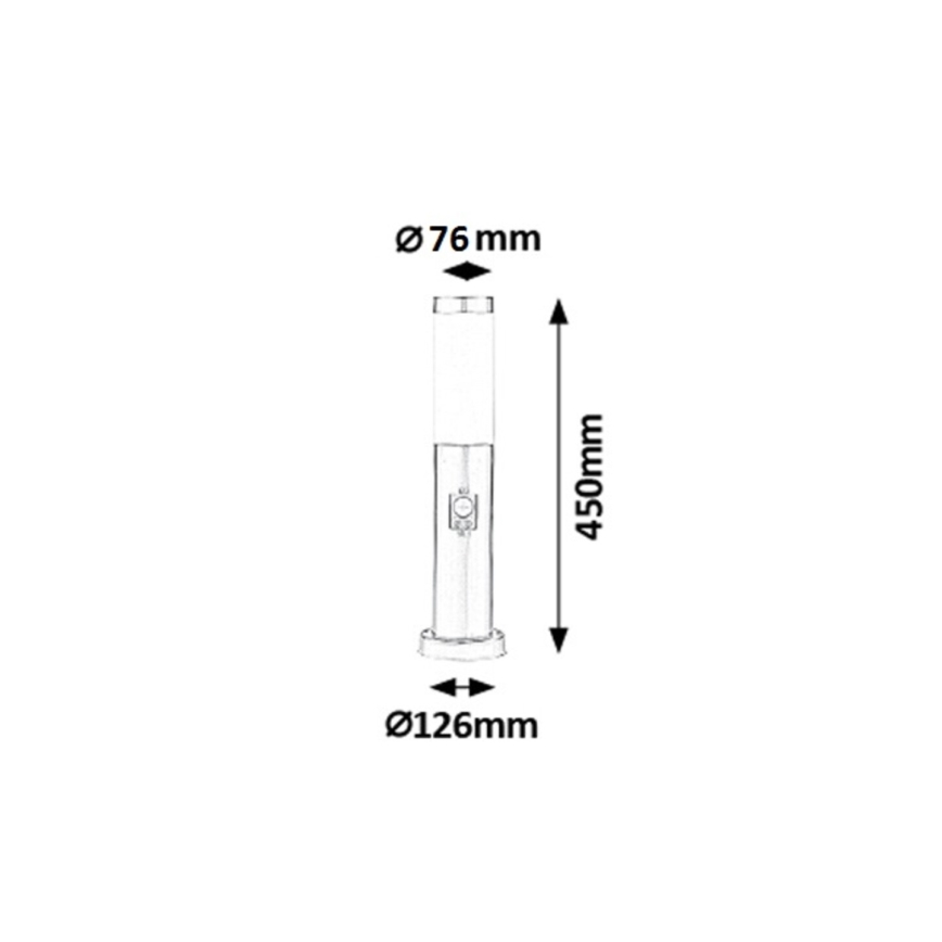 Rabalux - Ulkovalaisin anturilla 1xE27/25W IP44