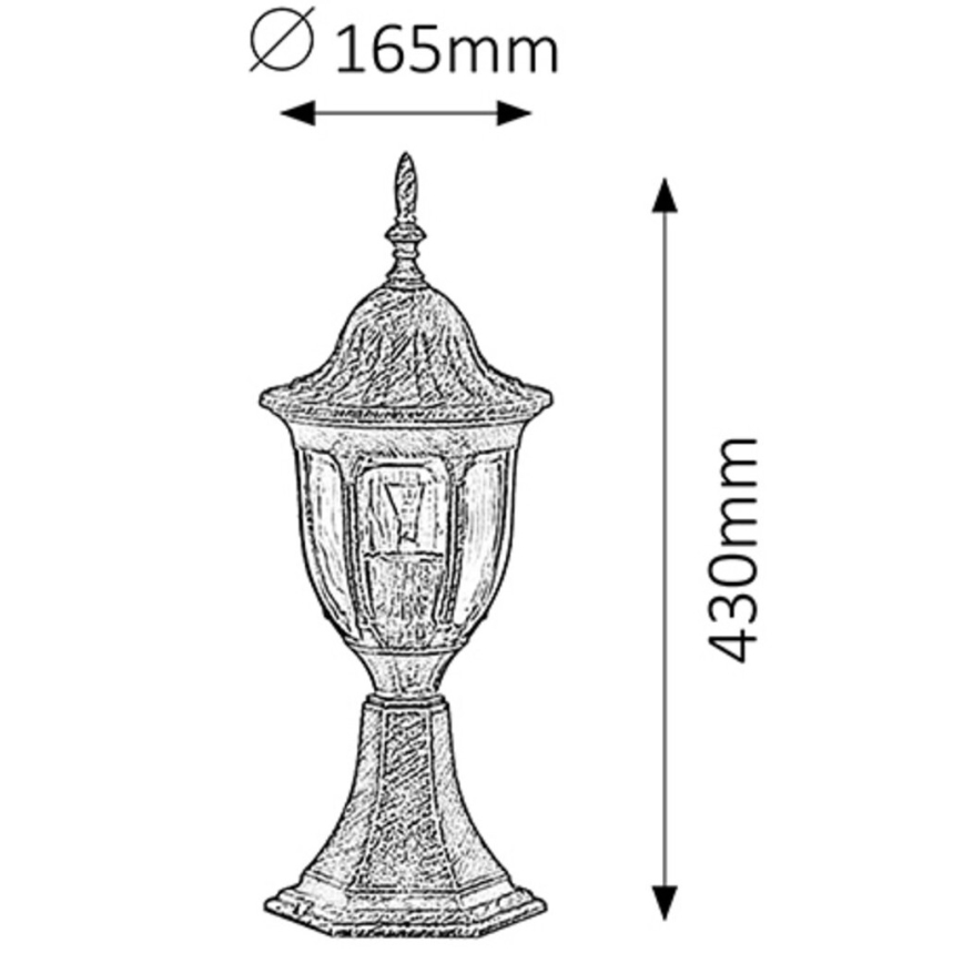 Rabalux - Ulkovalaisin 1xE27/60W/230V