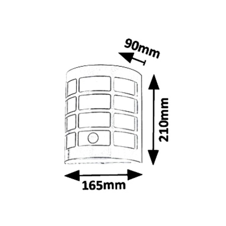 Rabalux 8800 - Ulkoseinävalaisin anturilla SEVILLA 1xE27/11W/230V IP44