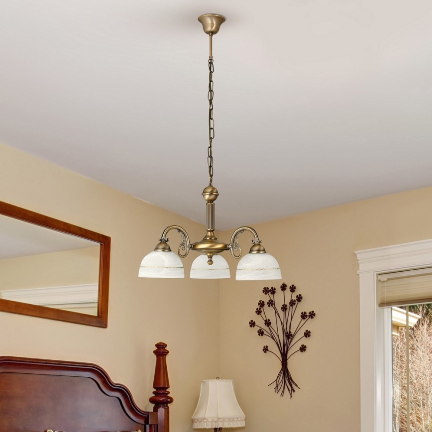 Rabalux - Kattokruunu ketjussa 3xE27/40W/230V