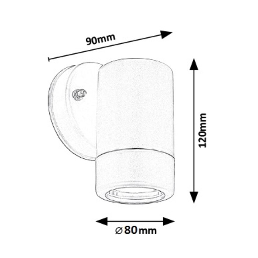 Rabalux - Ulkoseinävalaisin 1xGU10/10W/230V  IP44