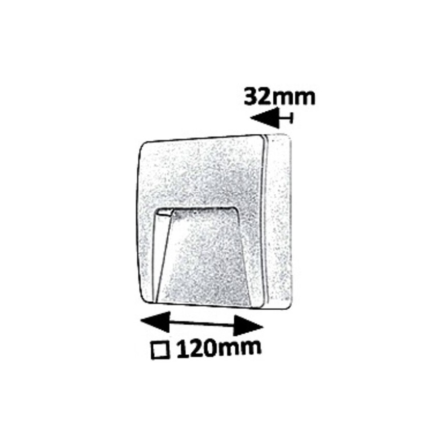 Rabalux 8893 - LED-ulkoseinävalaisin TRENTO LED/3W/230V IP65
